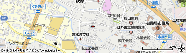 静岡県御殿場市萩原147周辺の地図