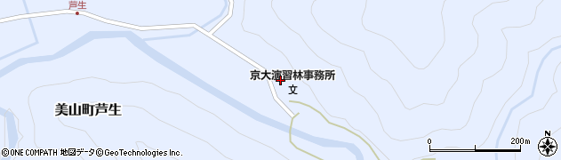京都府南丹市美山町芦生1周辺の地図