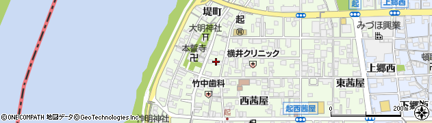 愛知県一宮市起用水添63周辺の地図