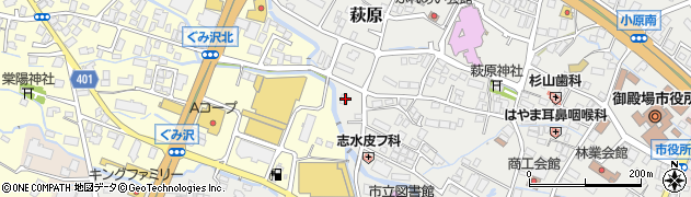 静岡県御殿場市萩原115周辺の地図