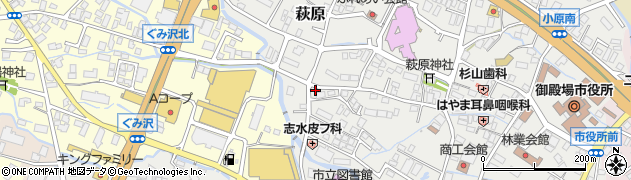 静岡県御殿場市萩原150周辺の地図