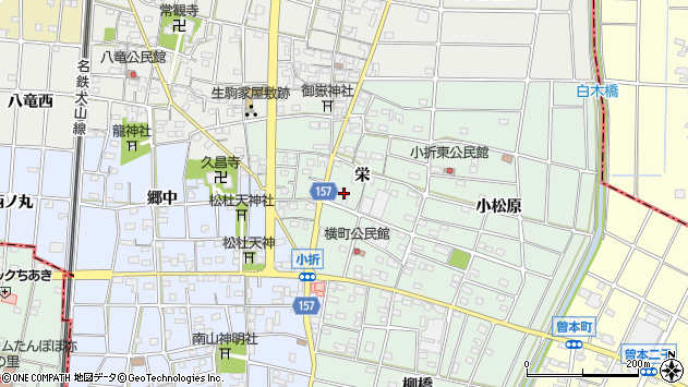 〒483-8126 愛知県江南市小折本町栄の地図