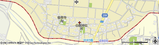 岐阜県安八町（安八郡）中周辺の地図