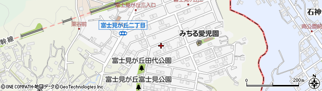 神奈川県二宮町（中郡）富士見が丘周辺の地図