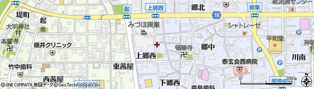 愛知県一宮市小信中島（上郷西）周辺の地図
