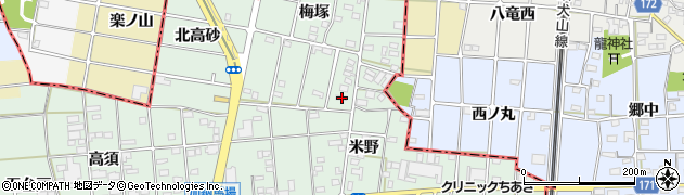 愛知県一宮市千秋町加納馬場梅塚138周辺の地図