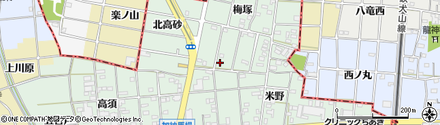 愛知県一宮市千秋町加納馬場梅塚151周辺の地図
