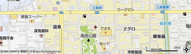 愛知県一宮市三条（賀）周辺の地図