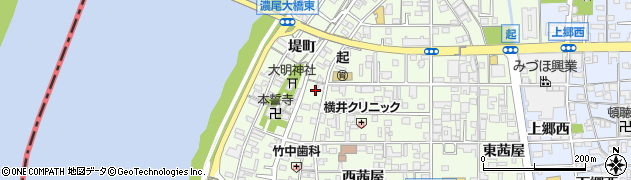 愛知県一宮市起用水添58周辺の地図