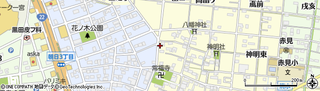 愛知県一宮市大赤見地下西屋敷2341周辺の地図