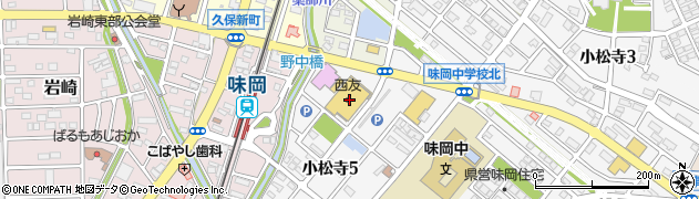 西友味岡店周辺の地図