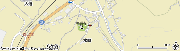 京都府綾部市下八田町（水崎）周辺の地図