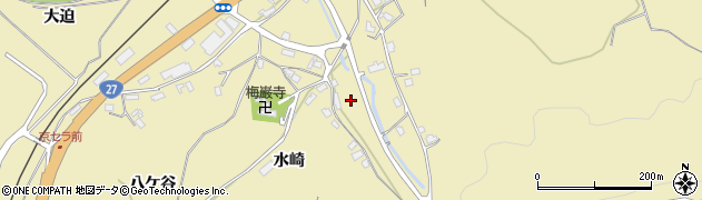 京都府綾部市下八田町釜ケ迫周辺の地図