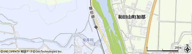 兵庫県朝来市和田山町栄町周辺の地図