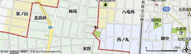 愛知県一宮市千秋町加納馬場梅塚123周辺の地図