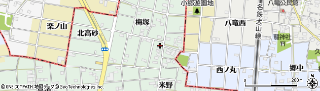 愛知県一宮市千秋町加納馬場梅塚114周辺の地図