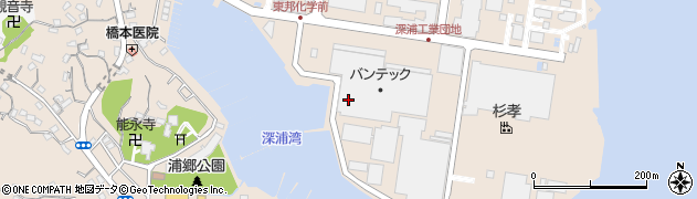 神奈川県横須賀市浦郷町周辺の地図