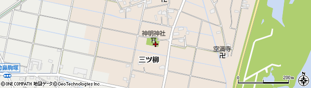 三ッ柳公民館周辺の地図
