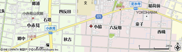 愛知県一宮市定水寺小脇8周辺の地図