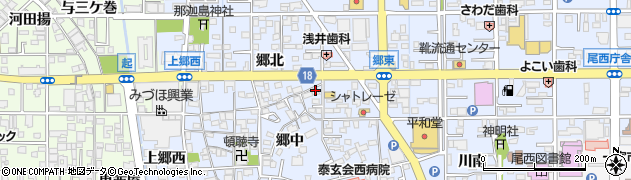 愛知県一宮市小信中島郷中73周辺の地図