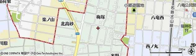 愛知県一宮市千秋町加納馬場梅塚99周辺の地図