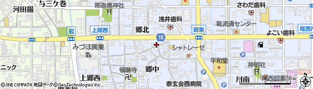 愛知県一宮市小信中島郷北3308周辺の地図