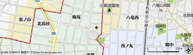 愛知県一宮市千秋町加納馬場梅塚119周辺の地図