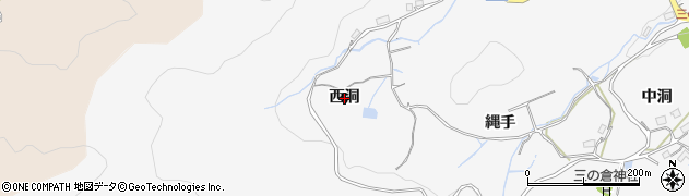 岐阜県多治見市三の倉町（西洞）周辺の地図