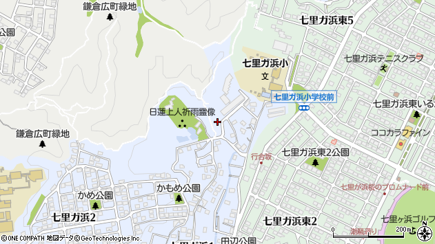 〒248-0026 神奈川県鎌倉市七里ガ浜の地図