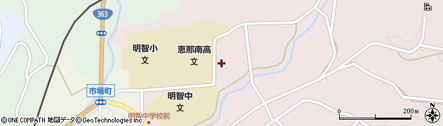 岐阜県恵那市明智町43周辺の地図
