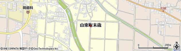兵庫県朝来市山東町末歳周辺の地図