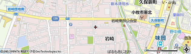 愛知県小牧市岩崎周辺の地図