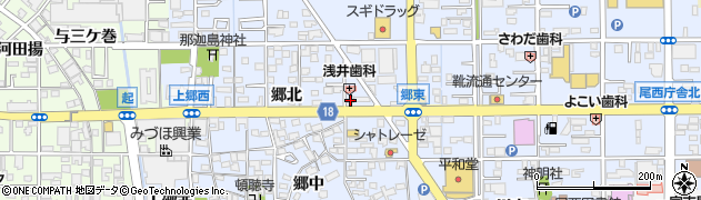 愛知県一宮市小信中島郷北43周辺の地図