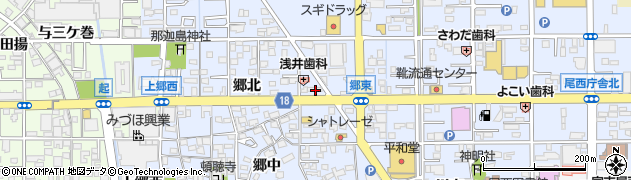 愛知県一宮市小信中島郷北42周辺の地図
