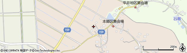 千葉県富津市本郷周辺の地図