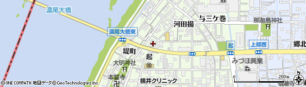 愛知県一宮市起用水添2周辺の地図