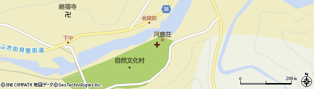 京都府南丹市美山町中（下向）周辺の地図