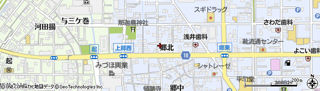愛知県一宮市小信中島郷北周辺の地図