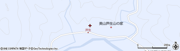 京都府南丹市美山町芦生須後周辺の地図