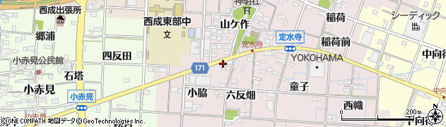 愛知県一宮市定水寺小脇21周辺の地図