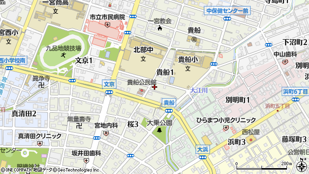 〒491-0037 愛知県一宮市貴船の地図
