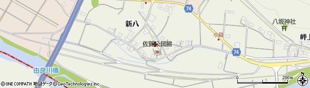 京都府綾部市小貝町新八周辺の地図