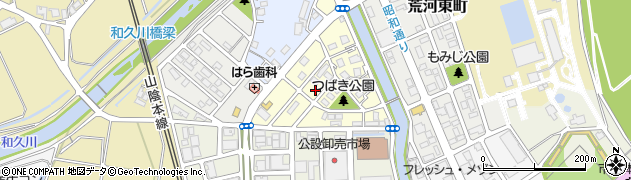 京都府福知山市荒河新町周辺の地図