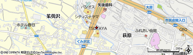 静岡県御殿場市萩原84周辺の地図