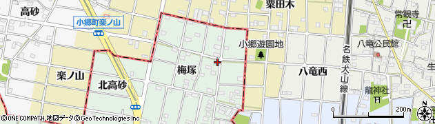 愛知県一宮市千秋町加納馬場梅塚59周辺の地図