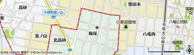 愛知県一宮市千秋町加納馬場梅塚56周辺の地図