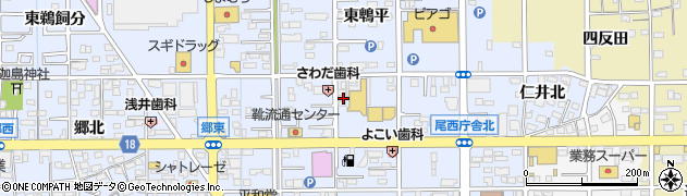 愛知県一宮市小信中島郷東55周辺の地図