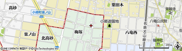 愛知県一宮市千秋町加納馬場梅塚27周辺の地図