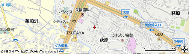 静岡県御殿場市萩原95周辺の地図
