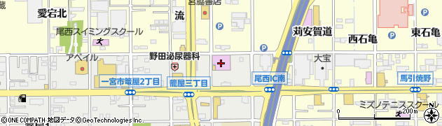 コンコルド８００一宮尾西インター店周辺の地図